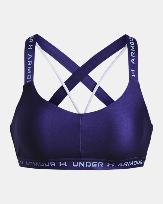 Women's UA Crossback Low Sports Bra, Blue, pdpMainDesktop image number 8